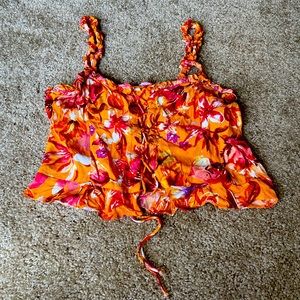 Flower crop top